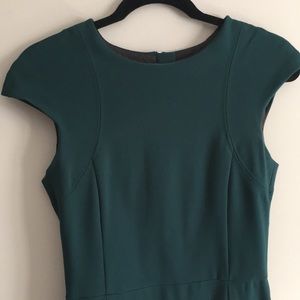 Zara bottle green midi dress